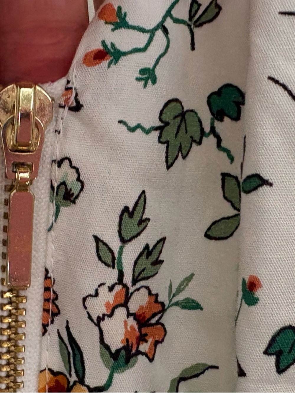 Anthropologie Women’s Dress, Ivory with floral print, size 3X - Picture 9 of 11